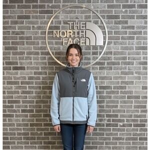 🔥The North Face 💙🩶💙Denali Fleece Jacket color block / Full Zip Coat sz m